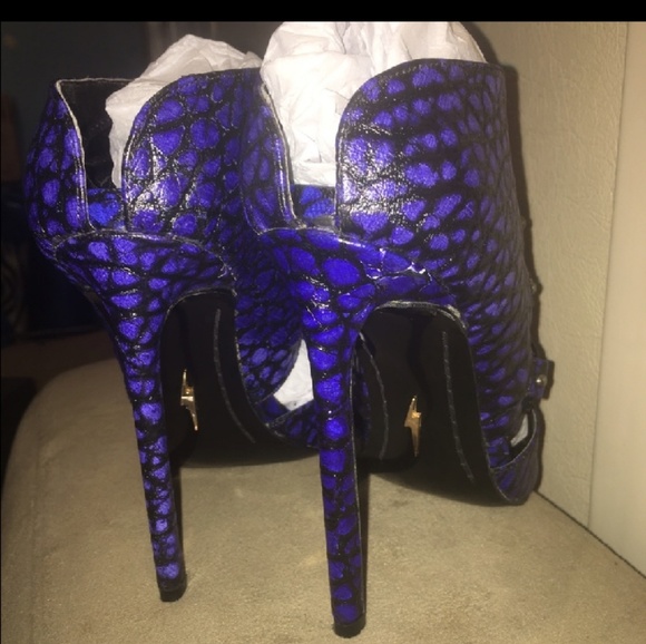 Lust for life stiletto heels in blue - Picture 3 of 7